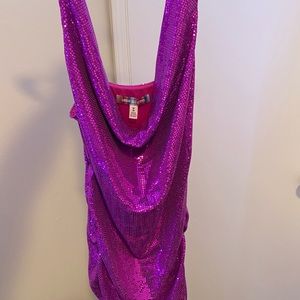 Urban outfitter purple sparkly bodycon dress